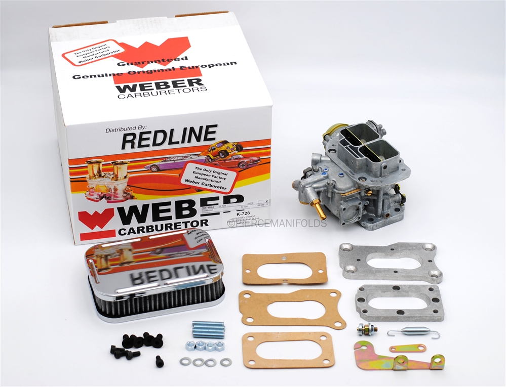 1986-1989 Honda Accord Weber Conversion Kit w/Genuine Performance 38 DGAS Weber | K72838 | Red Line | Aftermarket Branded | Electric Choke | 2 Barrel